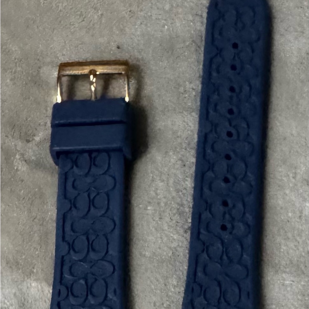 Coach Navy Apple Watch Band